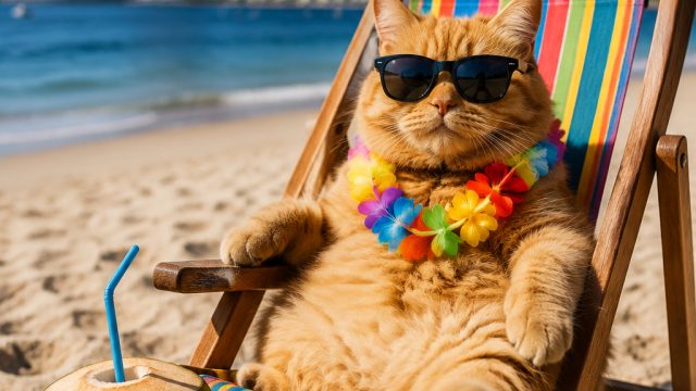 Embrace the Summer Vibes with Hilarious Cat Memes for a Quick Break