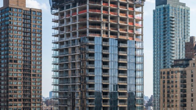 Construction Advances on New Residential Tower in Manhattan's Lenox Hill